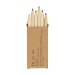 Ensemble de crayons de couleur Nature 6, courts cadeau d’entreprise