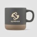 Terra - Tasse en céramique à base d'argile de 350ml Sérigraphie, Tasse publicitaire