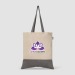 Quebec - Sac fourre-tout en coton recyclé bicolore 140 g/m² Sérigraphie, Tote bag publicitaire
