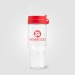 Gobelet Polar en verre recyclé à deux tons avec paille - 1L Sérigraphie, mug et gobelet à couvercle publicitaire