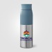 Bouteille Borealis à couvercle à torsion en acier inoxydable recyclé - 650 ml Colour Jet, Nouveauté publicitaire