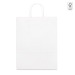 Sac en papier kraft blanc 240 x 310 x 90 mm, sac en papier publicitaire