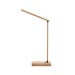 Lampe en bambou avec chargeur sans fils cadeau d’entreprise