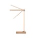 Lampe en bambou avec chargeur sans fils, Lampe multifonctions publicitaire