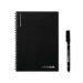 Infinitebook A5 couverture souple et 15 pages lignées pour tableau blanc, cahier publicitaire