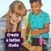 Tattoo Factory Kit I. Jeu éducatif pour enfants, jeu pour enfants publicitaire