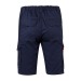 VL HEBE. Bermuda stretch, multipoches 240g/m², en coton 46%, EME 38% et polyester 16%, Short publicitaire