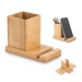 ERWIN. Set de bureau avec support pour téléphone portable et gobelet cadeau d’entreprise