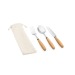 Set de 3 couverts métal et bois d'acacia, Couvert durable publicitaire