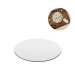 BLAIR ROUND. Tapis de souris rond avec base en caoutchouc cadeau d’entreprise