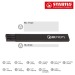 Etui de 3 crayons graphites bois noir avec capsule en métal, crayon à papier publicitaire