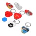 Porte-clés jeton 1€ cœur cadeau d’entreprise