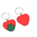 Porte-clés jeton 1€ cœur cadeau d’entreprise