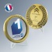 Médaille verre métal, médaille publicitaire