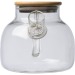 Bouteille en verre avec couvercle en bambou 1.000ml cadeau d’entreprise
