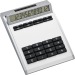 Petite plaque amovible sans trous, calculatrice publicitaire