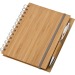 Carnet A5 avec couverture bambou, carnet recyclé publicitaire