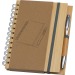 Carnet A5 avec couverture bambou, carnet recyclé publicitaire