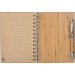 Carnet A5 avec couverture bambou, carnet recyclé publicitaire