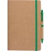 Cahier A5 avec stylo à bille, carnet recyclé publicitaire