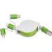 Câble de recharge extensible avec 3 prises cadeau d’entreprise