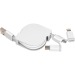 Câble de recharge extensible avec 3 prises, câble de chargement publicitaire