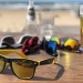 Lunettes de soleil bicolor et verres étamés cadeau d’entreprise