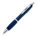 Stylo transparent avec clip en métal argenté cadeau d’entreprise