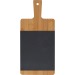 Planche en bambou avec insert en ardoise, planche de service publicitaire
