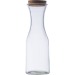 Carafe en verre avec couvercle en liège 1.000ml cadeau d’entreprise