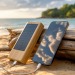 Powerbank bambou solaire 8 000mAh cadeau d’entreprise