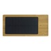 Powerbank bambou solaire 8 000mAh, Batterie, powerbank ou chargeur solaire publicitaire