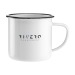 Mug émaillé rétro en métal 350ml, Tasse et mug émaillé publicitaire
