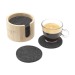 Cody felt coaster set sous-verres cadeau d’entreprise