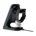 Triple-Up RCS Recycled ABS Wireless Charger Stand, Porte-téléphone portable et support, socle, base pour smartphone publicitaire