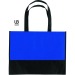 Sac shopping bicolore 38x29cm intissé, sac salon publicitaire