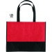 Sac shopping bicolore 38x29cm intissé, sac salon publicitaire