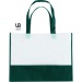 Sac shopping bicolore 38x29cm intissé cadeau d’entreprise
