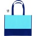 Sac shopping bicolore 38x29cm intissé cadeau d’entreprise