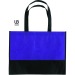 Sac shopping bicolore 38x29cm intissé, sac salon publicitaire