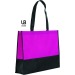Sac shopping bicolore 38x29cm intissé, sac salon publicitaire