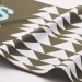 Echarpe de supporter quadri en maille de polyester cadeau d’entreprise