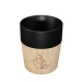 Mug céramique avec sa base en bois aimantée Import cadeau d’entreprise