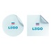 Sticker de sol brillant ROND/CARRE repositionnable blanc - 100x100cm cadeau d’entreprise