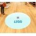 Sticker de sol brillant ROND/CARRE repositionnable blanc - 100x100cm, sticker publicitaire