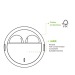 Ecouteurs Bluetooth LOOP Bambou Blanc cadeau d’entreprise