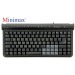 Clavier compact minimax français-russe noir 2 ports USB cadeau d’entreprise