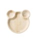 Assiette feuille de palmier en forme d'ourson 23cm cadeau d’entreprise
