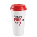 Tasse à café à emporter en plastique à double paroi 455ml/16oz **, Mug et tasse en plastique publicitaire