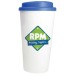 Tasse à café à emporter en plastique à double paroi 455ml/16oz ** cadeau d’entreprise